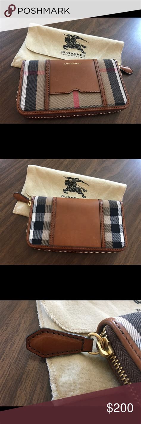 used burberry wallets|Burberry zipper wallet.